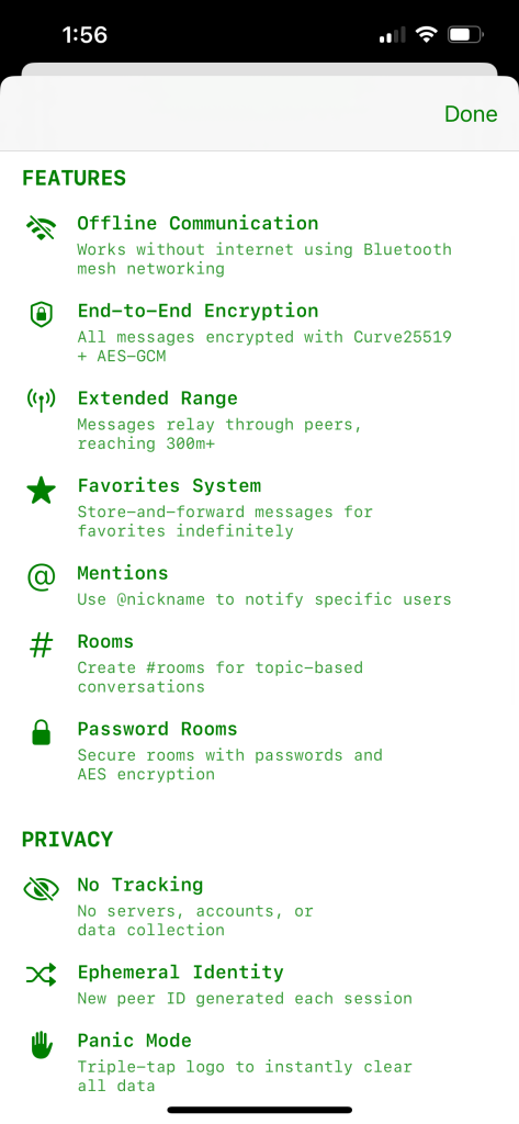 تصویری از ساختار Bitchat