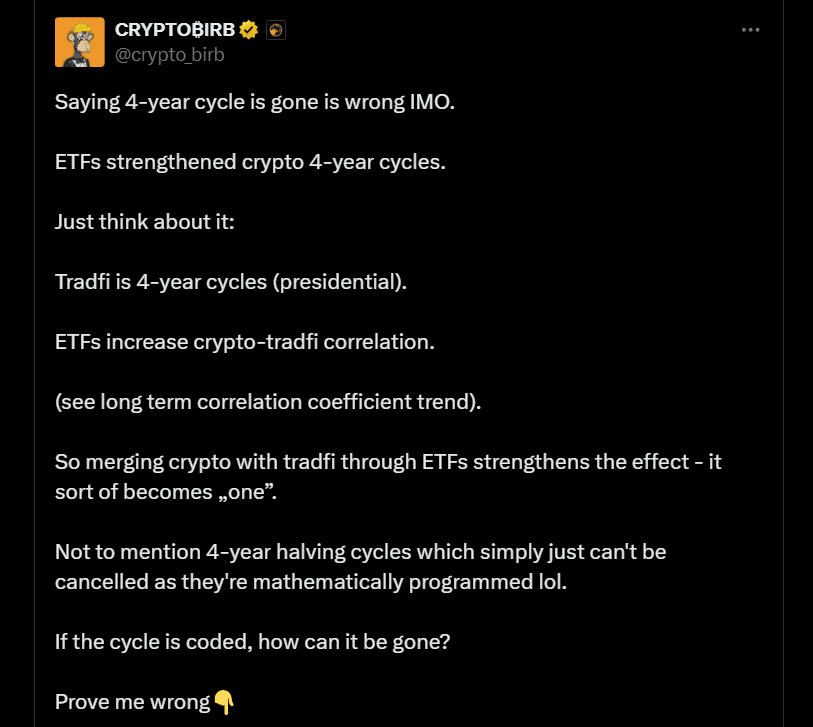 توییت CRYPTOBIRB